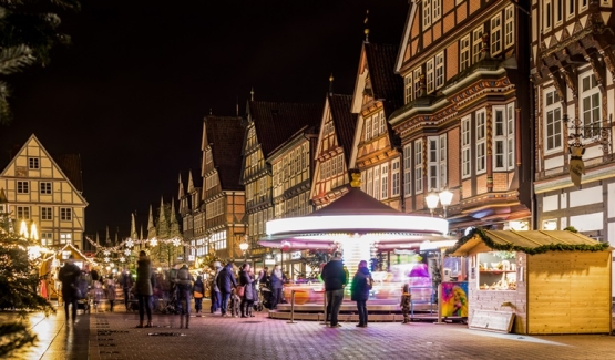 Charmante Fachwerkstadt Celle mit stimmungsvollem Weihnachtsmarkt
