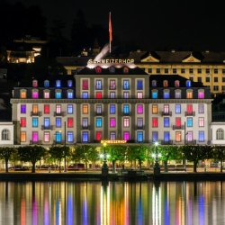 Das Hotel Schweizerhof, idyllisch direkt am Seeufer gelegen
