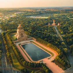 Blick auf das beeindruckende Völkerschlachtdenkmal 